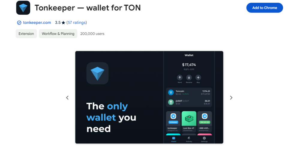 Tonkeeper Chrome-Extension